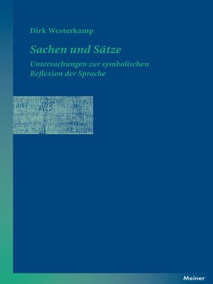 cover image of Sachen und Sätze